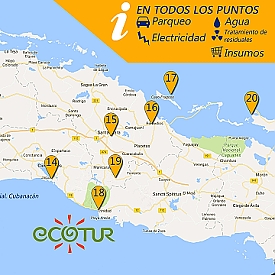 CUBA on the ROAD parking areas